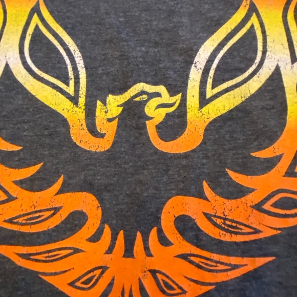 GM Firebird Automotive Short Sleeve Grey Tee Shirt / Ombre Logo /Size M - Picture 4 of 8